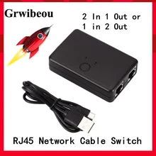 2 in 1 out network switch box selector 2 port RJ45 CAT6 LAN HUB Ethernet network cable network cable splitter adapter adapter
2 in 1 out network switch box selector 2 port RJ45 CAT6 LAN HUB Ethernet network cable network cable splitter adapter adapter