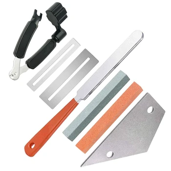 Guitar Pin Silk Stainless Steel File Tool Guitar String Roll Tool Pin Ruler Grinding Gasket Stone Guitar Tool Set(Black)
Guitar Pin Silk Stainless Steel File Tool Guitar String Roll Tool Pin Ruler Grinding Gasket Stone Guitar Tool Set(Black)