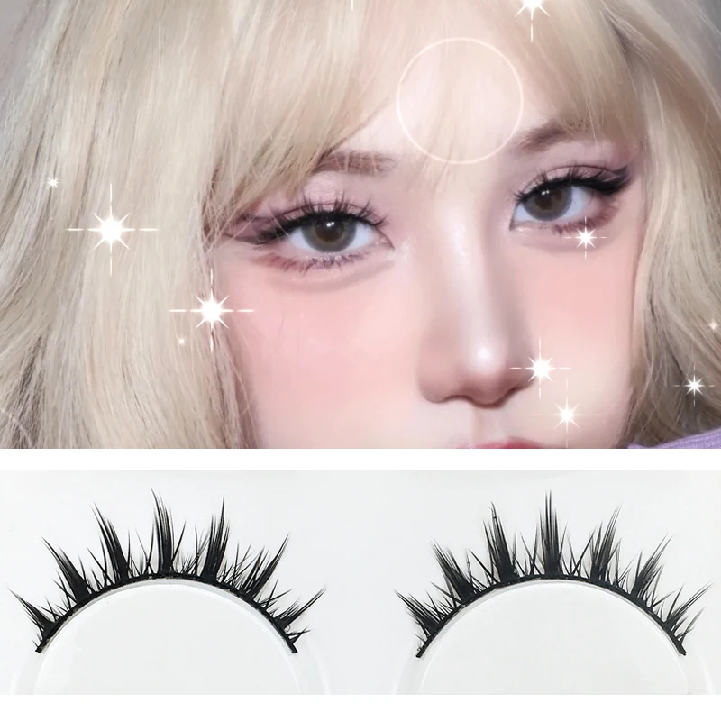 

New 5 Pairs Natural Big Eyes Eyelashes Cos Dance Performance Eyelash Makeup Cross Eyelash Female Japanese 3D Lashes