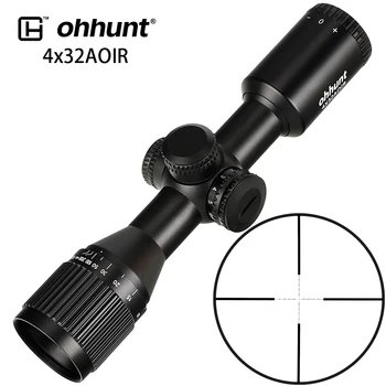 Hunting ohhunt 4X32 AOIR Compact Tactical Wide Angle Riflescopes Mil Dot Illuminated Glass Etched Reticle Optics Rifle Scope
Hunting ohhunt 4X32 AOIR Compact Tactical Wide Angle Riflescopes Mil Dot Illuminated Glass Etched Reticle Optics Rifle Scope