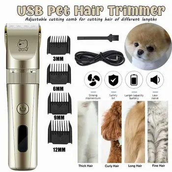 Dog Clippers Low Noise Pet Shaver Rechargeable Dog Trimmer Cordless Pet Grooming Tool Cat Animal Hair Cutter Trimmer Haircut
Dog Clippers Low Noise Pet Shaver Rechargeable Dog Trimmer Cordless Pet Grooming Tool Cat Animal Hair Cutter Trimmer Haircut