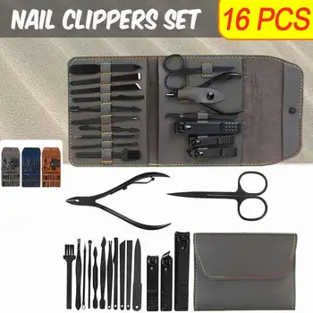 Durable 16Pcs Manicure Nail Clippers Pedicure Set Portable Travel Hygiene Kit Stainless Steel Ear Spoon Nail Cutter Tool Set
Durable 16Pcs Manicure Nail Clippers Pedicure Set Portable Travel Hygiene Kit Stainless Steel Ear Spoon Nail Cutter Tool Set