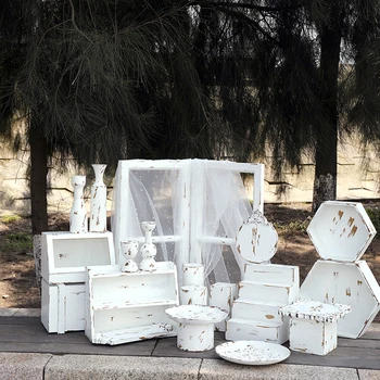 Old Style White Wooden Cake Stands Set for Outdoor Wedding Dessert Cake Table Decoration Home Birthday Party Cupcake Plates Set
Old Style White Wooden Cake Stands Set for Outdoor Wedding Dessert Cake Table Decoration Home Birthday Party Cupcake Plates Set