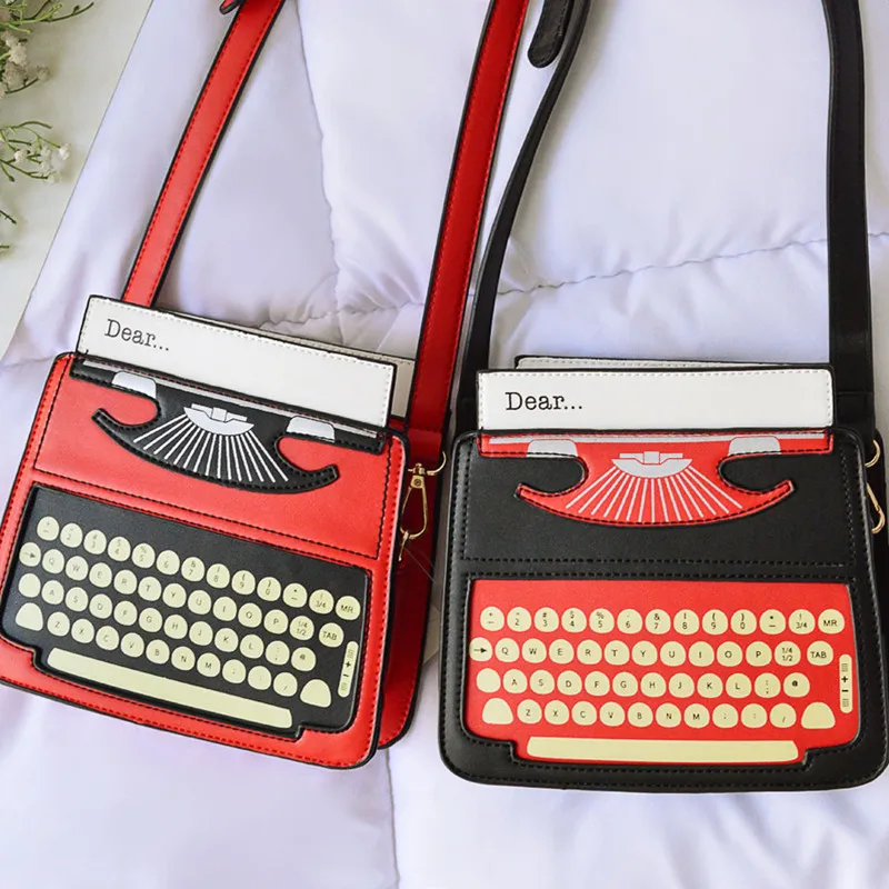 New Designer Innovation Black & Red Cartoon Typewriter Design High Quality Pu Leather Lady Casual Shoulder Bag Messenger Bag Min
New Designer Innovation Black & Red Cartoon Typewriter Design High Quality Pu Leather Lady Casual Shoulder Bag Messenger Bag Min