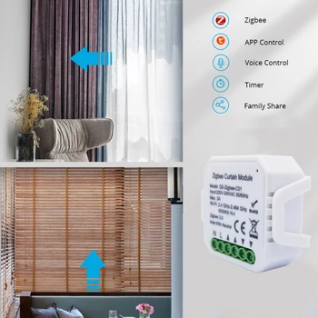 Tuya Smart Life Zigbee Curtain Switch Module,for Roller Shutter Blind Motor, APP Remote Control Support Google Home/Siri/Alexa
Tuya Smart Life Zigbee Curtain Switch Module,for Roller Shutter Blind Motor, APP Remote Control Support Google Home/Siri/Alexa