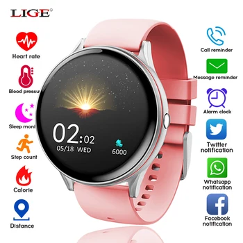 LIGE New Full Touch Ms Watch Women men Waterproof Sports for Android / iPhone Call information Bluetooth watch for woman men
LIGE New Full Touch Ms Watch Women men Waterproof Sports for Android / iPhone Call information Bluetooth watch for woman men