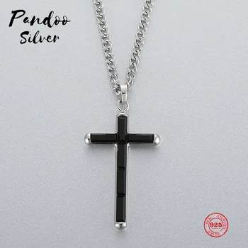 PANDOO Fashion Charm Pure 925 Silver Original 1:1 Copy, Men's Handsome Cross Exquisite Wild Necklace Female Luxury Jewelry Gifts
PANDOO Fashion Charm Pure 925 Silver Original 1:1 Copy, Men's Handsome Cross Exquisite Wild Necklace Female Luxury Jewelry Gifts