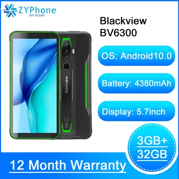 New IP68 Waterproof Smartphone 4380mAh 3GB 32GB Android 10.0 NFC OTG Rugged 4G LTE 13MP 5.7inch Mobile Phone Blackview BV6300 
New IP68 Waterproof Smartphone 4380mAh 3GB 32GB Android 10.0 NFC OTG Rugged 4G LTE 13MP 5.7inch Mobile Phone Blackview BV6300