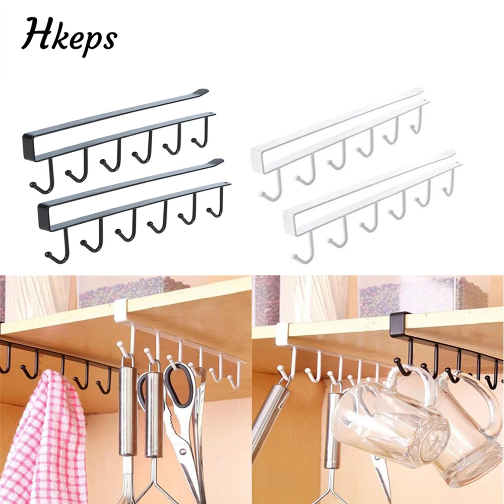 Nail-Free Multifunction Metal Hook Cupboard Mug Holder Shelf Mug Hooks Rack Hanger Coffee Cup Storage Holder For Kitchen Tools
Nail-Free Multifunction Metal Hook Cupboard Mug Holder Shelf Mug Hooks Rack Hanger Coffee Cup Storage Holder For Kitchen Tools
