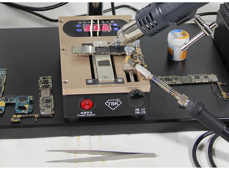 TBK-278 2in1 tool LCD Screen Bezel Dismantle Machine Middle Frame Separator Motherboard Chip Preheater for iPhone Smart Phone
TBK-278 2in1 tool LCD Screen Bezel Dismantle Machine Middle Frame Separator Motherboard Chip Preheater for iPhone Smart Phone