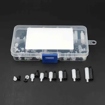 200PC White Black M3 Nylon Screw Nut Single Head Double Pass Screw Isolation Column Combination Nut Set
200PC White Black M3 Nylon Screw Nut Single Head Double Pass Screw Isolation Column Combination Nut Set