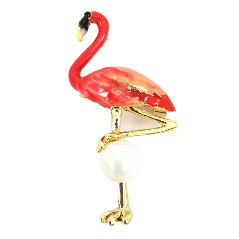 2017 Network Red Pearl Flamingo Corsage Accessories Brooch Color Oil Drop Flamingo Stereo Brooch Scarf Buckle
2017 Network Red Pearl Flamingo Corsage Accessories Brooch Color Oil Drop Flamingo Stereo Brooch Scarf Buckle
