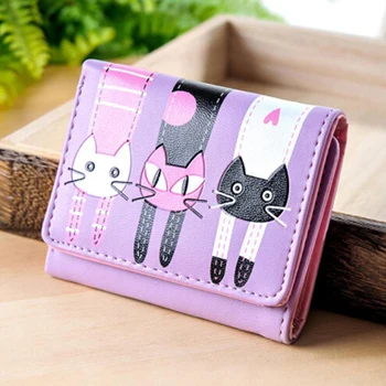 Fashion Brand Lovely Women Cute Cartoon Cat Wallet PU Leather Long Coin Purse Female Card Holder Wallet Small Zipper Billetera
Fashion Brand Lovely Women Cute Cartoon Cat Wallet PU Leather Long Coin Purse Female Card Holder Wallet Small Zipper Billetera