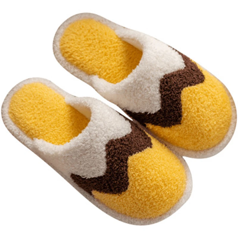 New Fabric Fashion Plush Slippers Ladies Winter Non-Slip Home Warmth Soft And Comfortable Wooden Floor Silent Cotton Slippers
New Fabric Fashion Plush Slippers Ladies Winter Non-Slip Home Warmth Soft And Comfortable Wooden Floor Silent Cotton Slippers