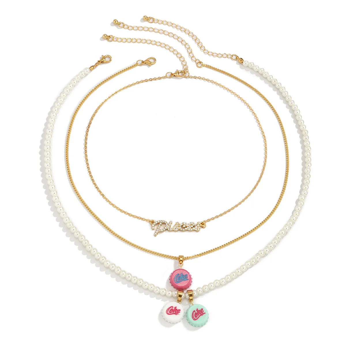 Fashion Imitation Pearl Bottle Ild Letter Pendant Necklace Personlized Female Idyllic Holiday Full Zircon Letter Set For Jewelry
Fashion Imitation Pearl Bottle Ild Letter Pendant Necklace Personlized Female Idyllic Holiday Full Zircon Letter Set For Jewelry