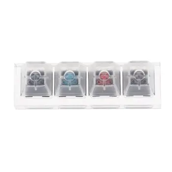 Kailh MX Switch Acrylic Mechanical Keyboards Switch 4 Translucent Clear Tester