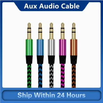 Multi-color Nylon Aux Cable Audio 3.5mm Plug Aux Audio Cable Line Cord For Speakers Cards CD MP3 Players Audio Cables
Multi-color Nylon Aux Cable Audio 3.5mm Plug Aux Audio Cable Line Cord For Speakers Cards CD MP3 Players Audio Cables