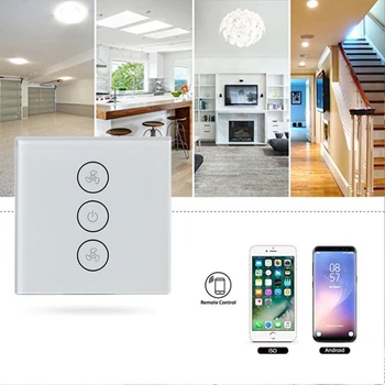 EU WiFi Smart Ceiling Fan Switch APP Remote Timer And Speed Control Compatible With Alexa And Google Home No Hub Required
EU WiFi Smart Ceiling Fan Switch APP Remote Timer And Speed Control Compatible With Alexa And Google Home No Hub Required
