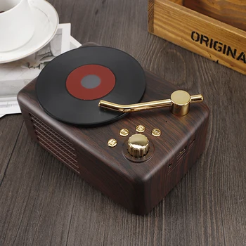 SULEIYI Vintage Bluetooth Speaker Sentiments Record Player Shape Soundbar Wireless Loudspeaker Stereo Surround With FM TF Card
SULEIYI Vintage Bluetooth Speaker Sentiments Record Player Shape Soundbar Wireless Loudspeaker Stereo Surround With FM TF Card