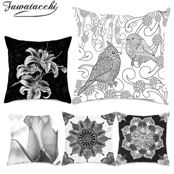 Fuwatacchi Gray White Flower Cushion Cover Sketches Floral Picture Throw Pillowcases for Home Sofa Car Decorative Pillow Covers
Fuwatacchi Gray White Flower Cushion Cover Sketches Floral Picture Throw Pillowcases for Home Sofa Car Decorative Pillow Covers