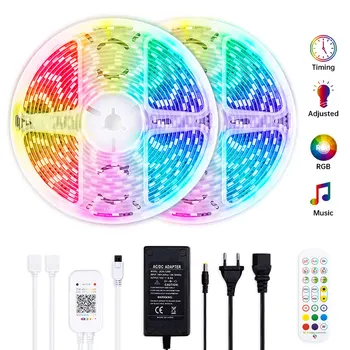 5M 10M 15M LED Strip Sync To Music Rhythm Smart Phone Control DC 12V Flexible RGB Tape Ribbon Light For TV Backlight Party Decor
5M 10M 15M LED Strip Sync To Music Rhythm Smart Phone Control DC 12V Flexible RGB Tape Ribbon Light For TV Backlight Party Decor