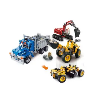 Engineering Technic series Construction Crew Excavator vehicles Building Block children Dump Truck toy birthday gift
Engineering Technic series Construction Crew Excavator vehicles Building Block children Dump Truck toy birthday gift