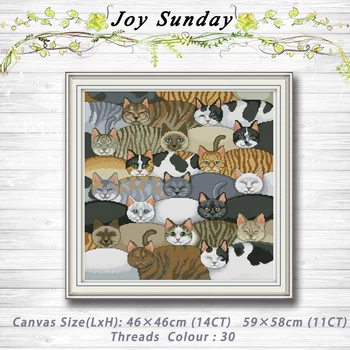 Cats animal cartoon decor Patterns 14CT 11CT Counted Cross Stitch Sets embroidery set Needlework kit chinese cross stitch 
Cats animal cartoon decor Patterns 14CT 11CT Counted Cross Stitch Sets embroidery set Needlework kit chinese cross stitch
