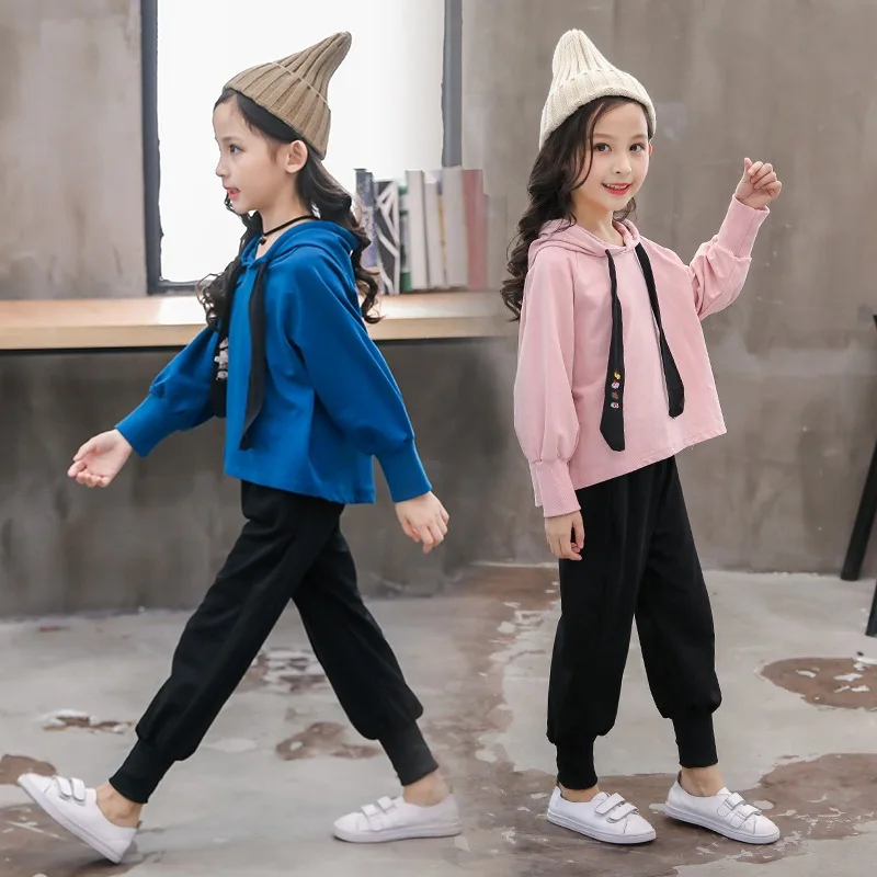 2019 New Style Casual CHILDREN'S Suit Girls Spring Clothing Big Boy Children Drawstring Hoodie Two-Piece Set Fashion
2019 New Style Casual CHILDREN'S Suit Girls Spring Clothing Big Boy Children Drawstring Hoodie Two-Piece Set Fashion