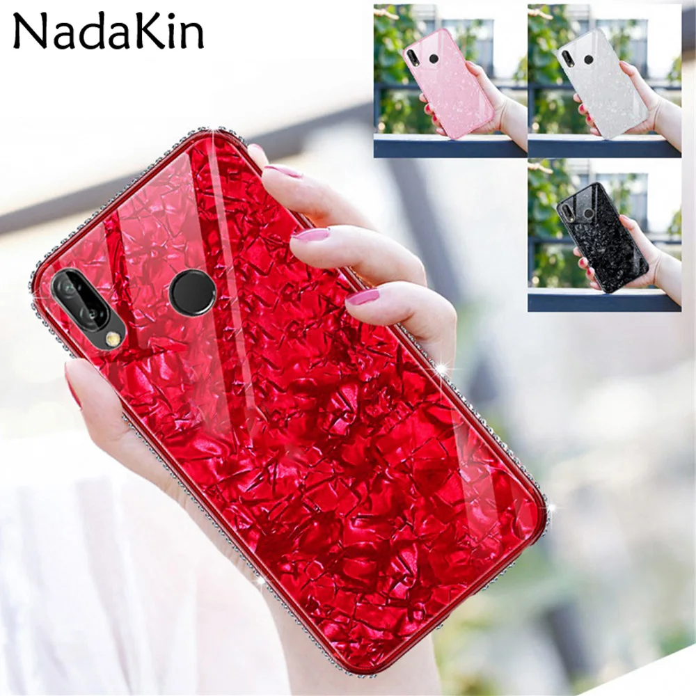 Luxury Shell Diamond Bumper Back Glass Case for Huawei Honor 7X 7C 8X 8C P20 Lite Pro Nova 3 3i 4 P Smart 2018 Fitted Cover
Luxury Shell Diamond Bumper Back Glass Case for Huawei Honor 7X 7C 8X 8C P20 Lite Pro Nova 3 3i 4 P Smart 2018 Fitted Cover