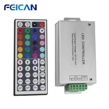 LED Strip Light RGB Controller 12-24V RGB Light Color Control 44KeyRF Remote Control for LED Diode Tape Backlight Neon Ribbon
LED Strip Light RGB Controller 12-24V RGB Light Color Control 44KeyRF Remote Control for LED Diode Tape Backlight Neon Ribbon