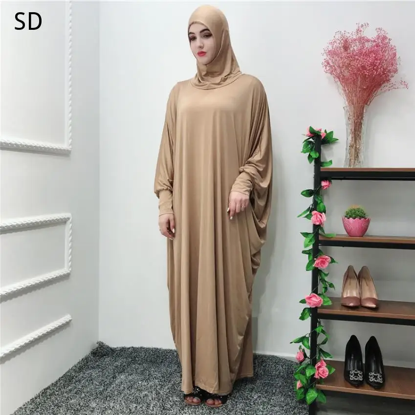 Swing Sleeves Muslim Abaya Dress Long Robes Arab Islamic Ramadan Pure Color Longer Hooded Muslim Clothing
Swing Sleeves Muslim Abaya Dress Long Robes Arab Islamic Ramadan Pure Color Longer Hooded Muslim Clothing