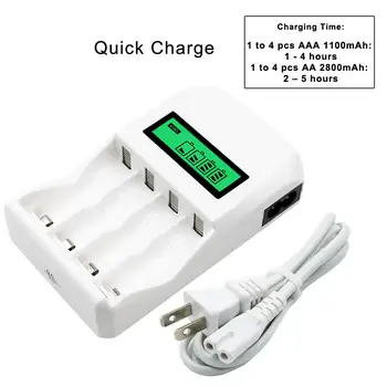 LCD Display Smart Battery Charger for AA / AAA NiMH / NiCd Rechargeable Batteries Intelligent Battery Charger
LCD Display Smart Battery Charger for AA / AAA NiMH / NiCd Rechargeable Batteries Intelligent Battery Charger