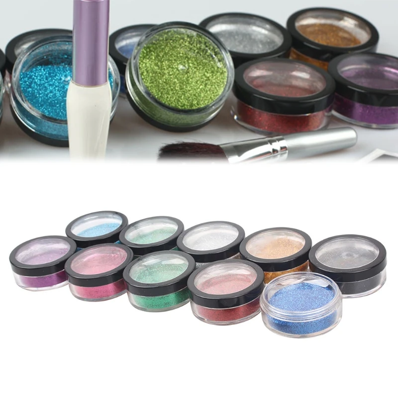 10 Colors Face Body Glitter Pearlescent Powder with Brush for Halloween Painting
10 Colors Face Body Glitter Pearlescent Powder with Brush for Halloween Painting