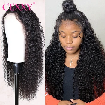 Cexxy 360 Lace Frontal Wigs Pre Plucked With Baby Hair Brazilian Curly Human Hair Wig 250 density Deep Wave Wig For Black Women
Cexxy 360 Lace Frontal Wigs Pre Plucked With Baby Hair Brazilian Curly Human Hair Wig 250 density Deep Wave Wig For Black Women