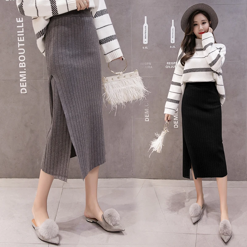 Make New Year qiu dong han edition split pit article package hip skirt of tall waist one pace long skirts
Make New Year qiu dong han edition split pit article package hip skirt of tall waist one pace long skirts
