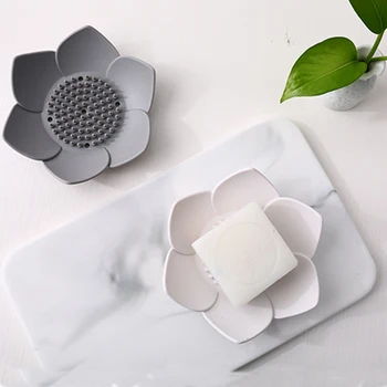 Soap Box Container Holder Storage Shower Bathroom Supplies Flower Shape Accessories Silicone Dish Hollowed Drain Anti Slip Home
Soap Box Container Holder Storage Shower Bathroom Supplies Flower Shape Accessories Silicone Dish Hollowed Drain Anti Slip Home
