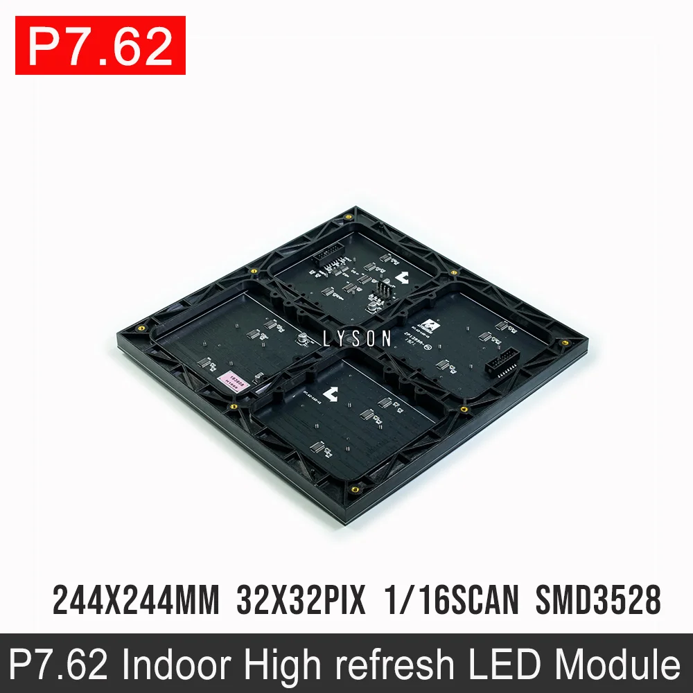 Бесплатная доставка P7.62 внутренний SMD 3 в 1 полный Цвет светодиодный Панель модуль