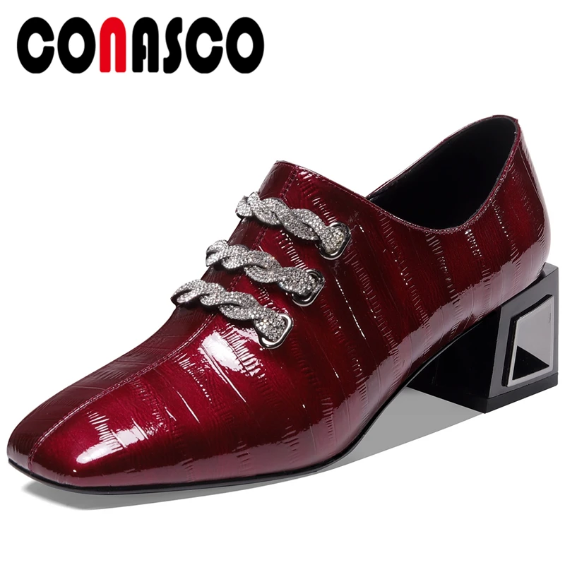 CONASCO Classic 2020 Spring New Arrival Women Cow Patent Leather Casual Shoes Rhinestone Cross-Tied Concise Zipper Shoes Woman
CONASCO Classic 2020 Spring New Arrival Women Cow Patent Leather Casual Shoes Rhinestone Cross-Tied Concise Zipper Shoes Woman