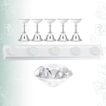 7Pcs Nail Checkerboard Acrylic Bracket Display Stand Practice Nail Support Crystal Base Nail Holder Practice Rack (Golden)
7Pcs Nail Checkerboard Acrylic Bracket Display Stand Practice Nail Support Crystal Base Nail Holder Practice Rack (Golden)