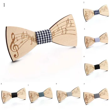 Fashion Wood Bowtie Gentleman Bow Ties Handmade Note Pattern Neck Tie Casual Creative Butterfly Men Tie Elegant High Qauality
Fashion Wood Bowtie Gentleman Bow Ties Handmade Note Pattern Neck Tie Casual Creative Butterfly Men Tie Elegant High Qauality