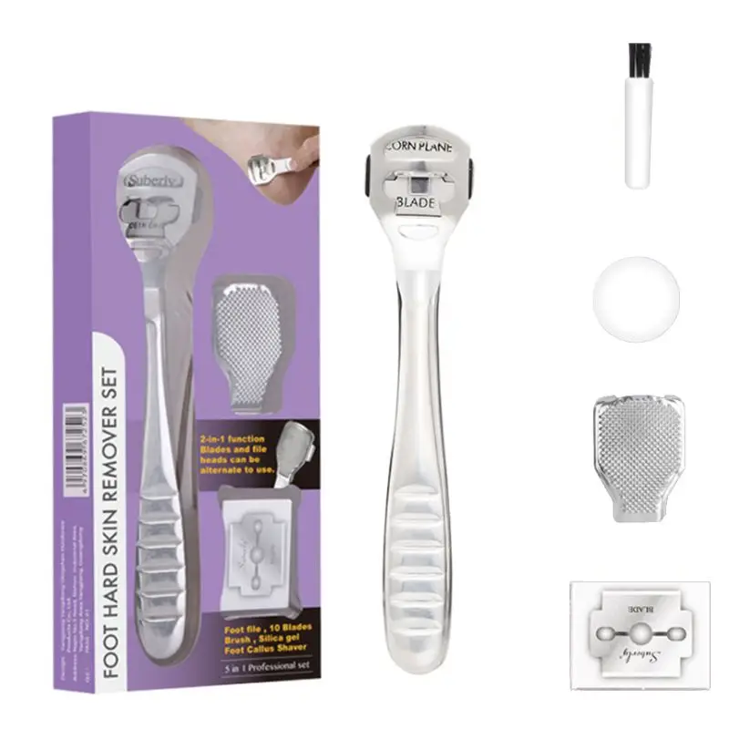 5Pcs/Set Feet Care Callus Shaver Hard Skin Remover Foot Rasp Heel File Wooden Handle With Replaceable Blades Pedicure Tools Kit
5Pcs/Set Feet Care Callus Shaver Hard Skin Remover Foot Rasp Heel File Wooden Handle With Replaceable Blades Pedicure Tools Kit