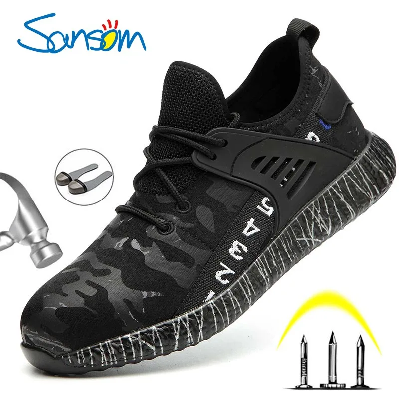 SANSOM Safety Work Shoes Boots For Men Male Anti-Smashing Steel Toe Cap Boots Construction Shoes Safety Boots Work Sneakers
SANSOM Safety Work Shoes Boots For Men Male Anti-Smashing Steel Toe Cap Boots Construction Shoes Safety Boots Work Sneakers