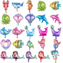 5/10pcs Mini Ocean Animal Balloon Shell Mermaid Sea Shark Dolphin Fish Summer Birthday Party Kids Globos Baby Shower Decorations
5/10pcs Mini Ocean Animal Balloon Shell Mermaid Sea Shark Dolphin Fish Summer Birthday Party Kids Globos Baby Shower Decorations