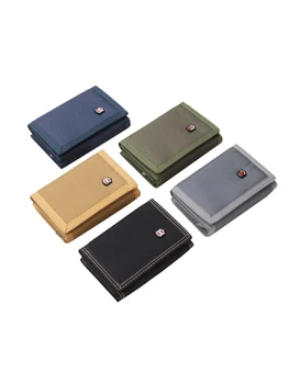 Men Solid Color Three-fold Coin Purse Canvas Wallet with Velcro Fashionable Card Pack
Men Solid Color Three-fold Coin Purse Canvas Wallet with Velcro Fashionable Card Pack