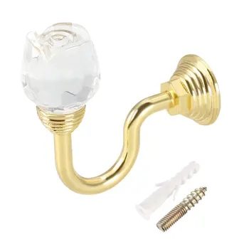 uxcell 4Pcs Curtain Drapery Holdback 2.5" Length Holder Clear Crystal Rose Hook Gold to Kitchen Living Room Bedrooms etc
uxcell 4Pcs Curtain Drapery Holdback 2.5" Length Holder Clear Crystal Rose Hook Gold to Kitchen Living Room Bedrooms etc