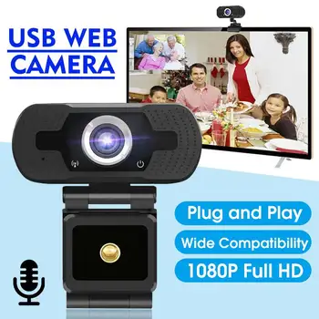 HD 1080P Webcam USB Camera Web Cam Video Conference Camera With Built-in Noise Reduction Microphone Clip-on for Laptop Computer
HD 1080P Webcam USB Camera Web Cam Video Conference Camera With Built-in Noise Reduction Microphone Clip-on for Laptop Computer