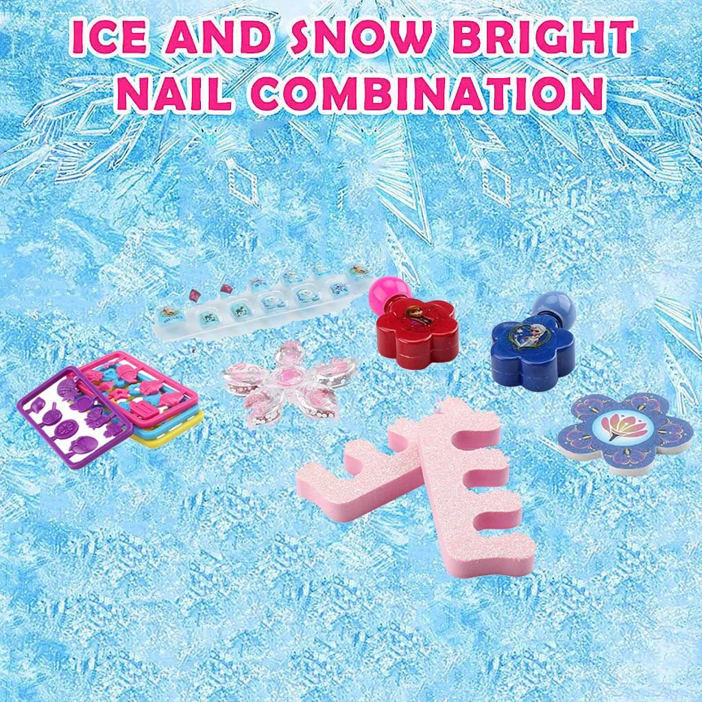 Ice and Snow Bright Nail Combination Makeup Box Pretend Play Makeup Set for Children Great for Little Kids (Not Real Makeup)
Ice and Snow Bright Nail Combination Makeup Box Pretend Play Makeup Set for Children Great for Little Kids (Not Real Makeup)