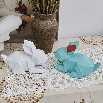 Nordic Style Creative 3D Solid Geometry Lucky rubbits Ornaments Resin Craft Home Furnishing Decoration Office Desktop Figurines
Nordic Style Creative 3D Solid Geometry Lucky rubbits Ornaments Resin Craft Home Furnishing Decoration Office Desktop Figurines
