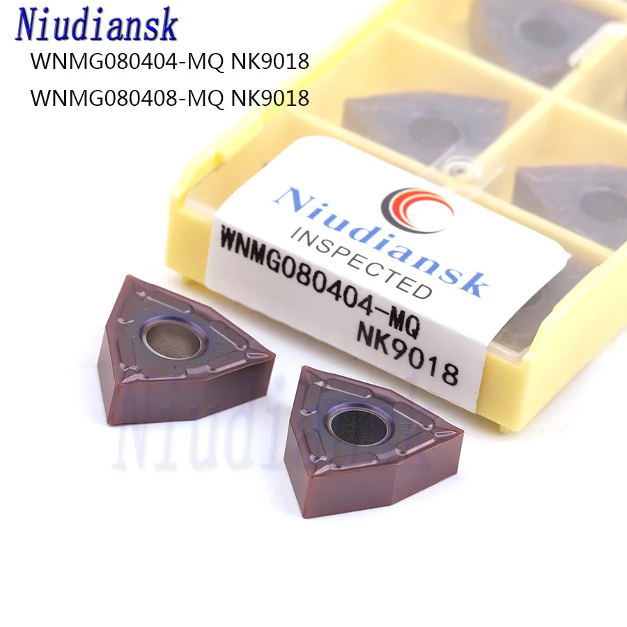 WNMG080404 MQ WNMG080408 MQ NK9018 High Quality Carbide Inserts CNC Lathe Turning Tool Suitable For Processing Stainless Steel
WNMG080404 MQ WNMG080408 MQ NK9018 High Quality Carbide Inserts CNC Lathe Turning Tool Suitable For Processing Stainless Steel