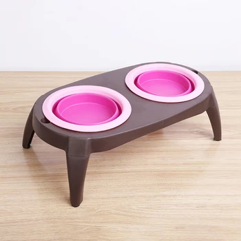 Folding Double Dog Bowl with Non-Skid Silicone Mat Pet Feeder Puppy Cat Food Container Bowl Dogs Cat Feeding Bowl Rose Red
Folding Double Dog Bowl with Non-Skid Silicone Mat Pet Feeder Puppy Cat Food Container Bowl Dogs Cat Feeding Bowl Rose Red